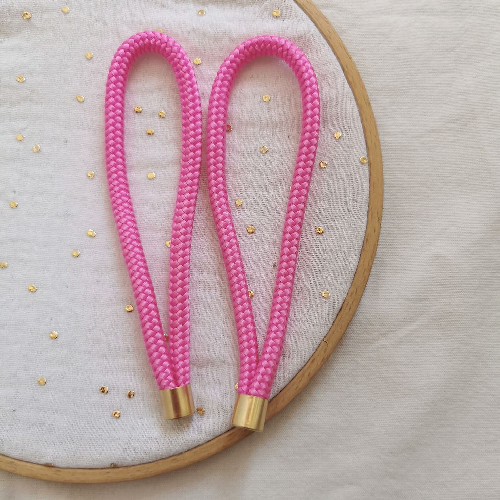 Miniature : Sac demi lune | AXEL | Camel rose fluo