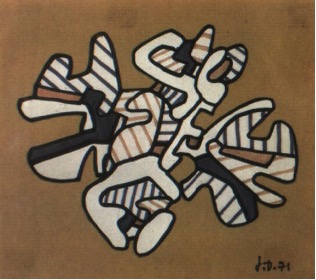 Dubuffet peinture oiseau 