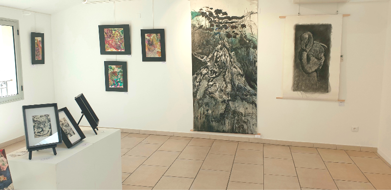 Peintures de FLO à la Galerie de Sanary sur Mer