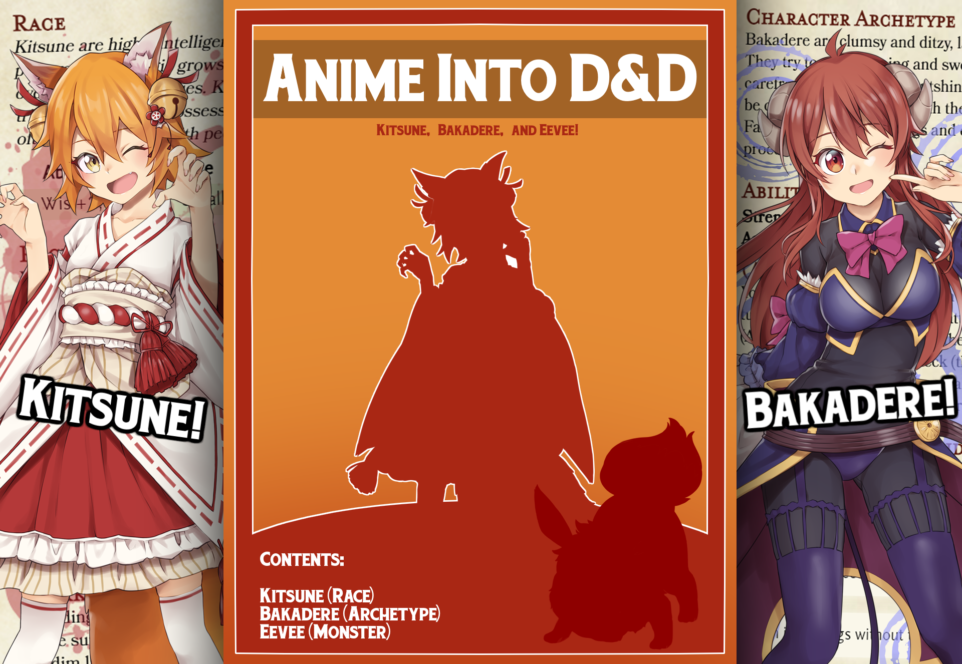 Kitsune, Bakadere, and Eevee!