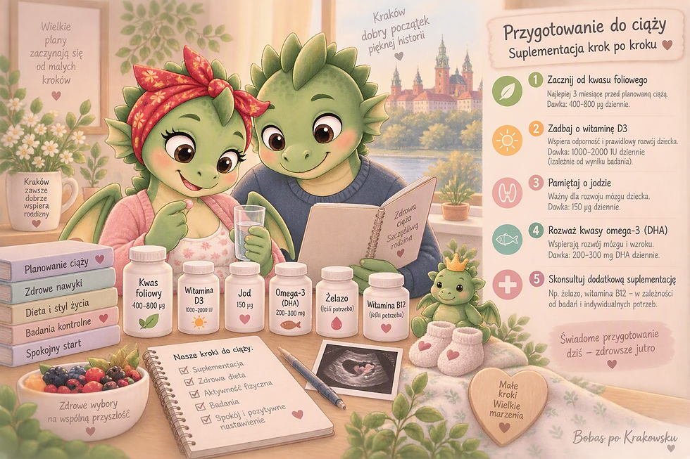 Przygotowanie do ciąży – suplementacja krok po kroku
