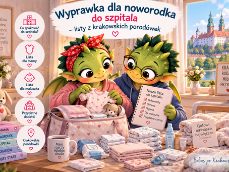 Wyprawka dla noworodka do szpitala – listy z krakowskich porodówek
