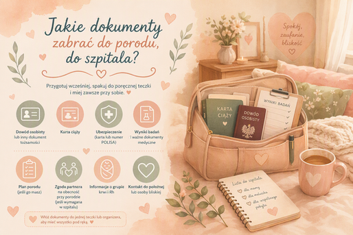Jakie dokumenty zabrać do porodu? Lista do szpitala