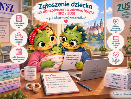 Zgłoszenie dziecka do ubezpieczenia zdrowotnego (NFZ / ZUS) – jak ubezpieczyć noworodka?