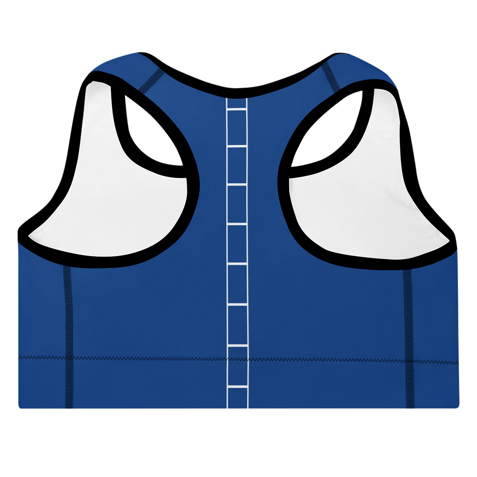Thumbnail: Vinaro Women Padded Sports Bra Blue