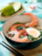 Asian shrimp and watercress soup