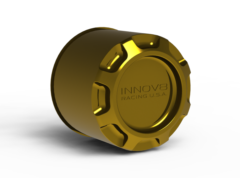 Billet Center Cap for 5.125" Bore Wheels (8 lugs) 3.8" Deep TALL HEIGHT