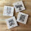 Thumbnail: Beatles Lyrics Coasters - Set of 4, travertine marble