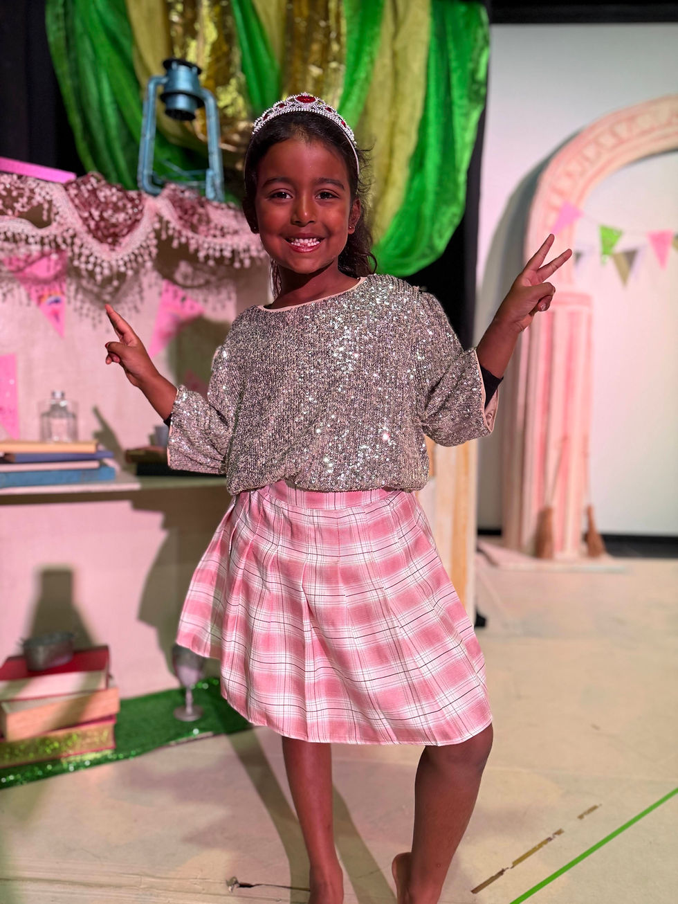 Yoga class meditation session