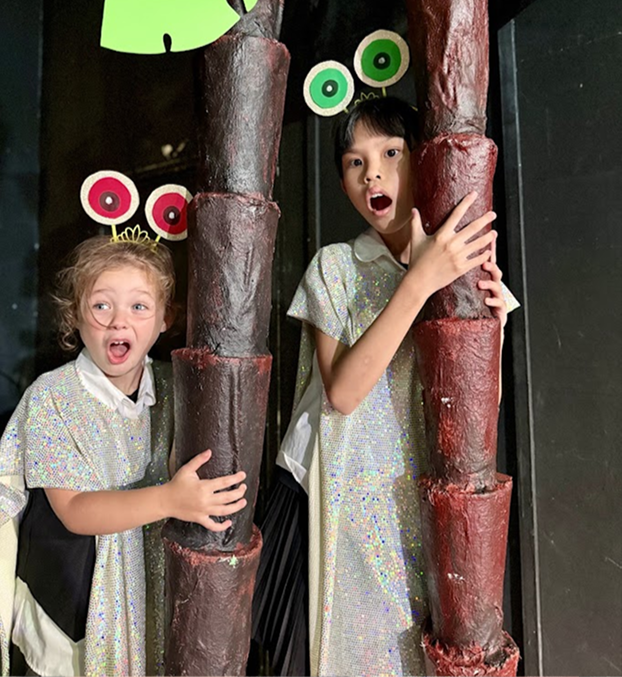 Yoga class meditation session