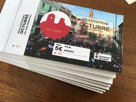 Demà surten a la venda les entrades per l'estrena del Documental Octubre