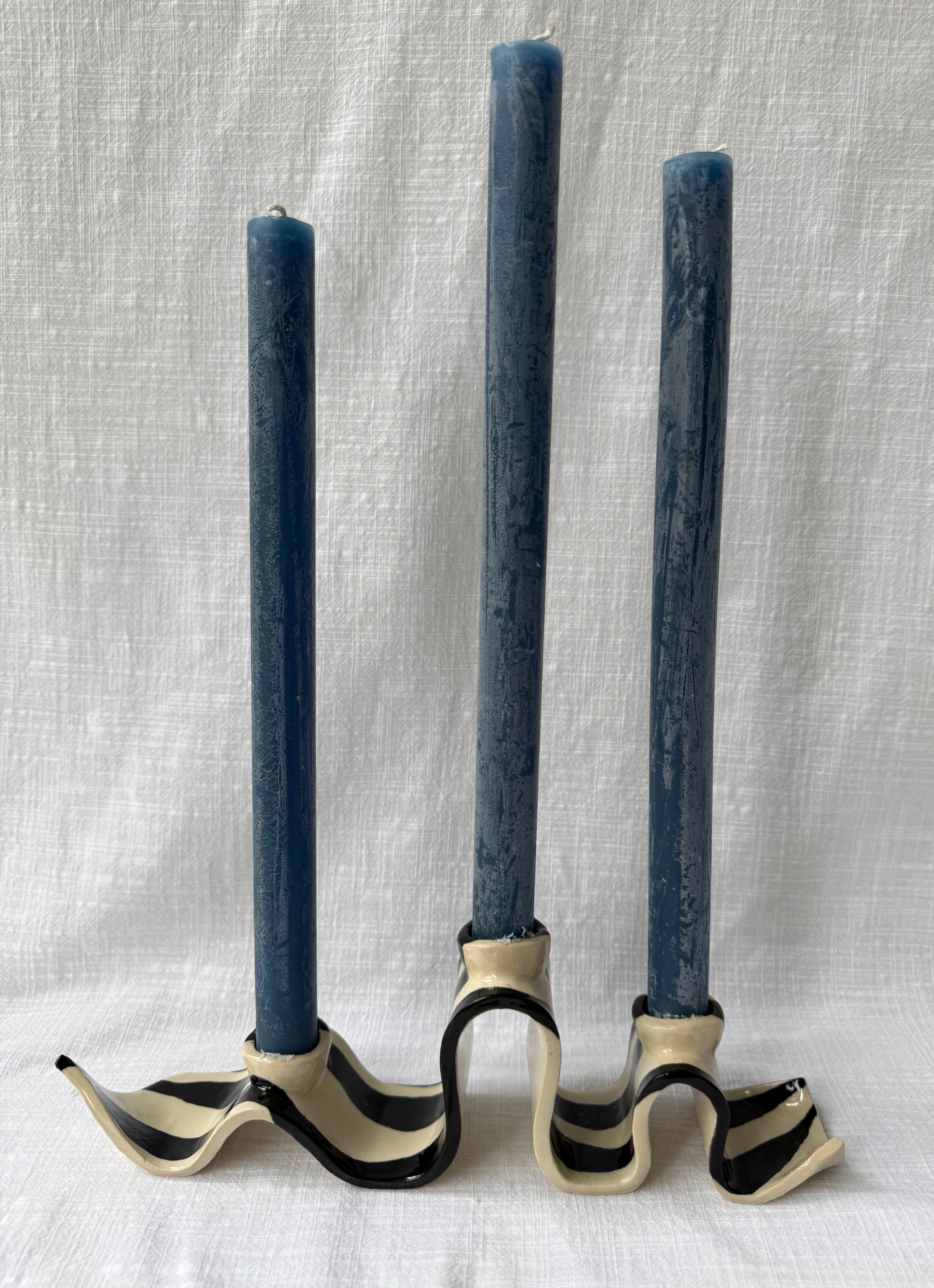 Candle Stick Holder - Stripe