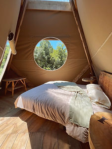 Inside cara creek glampling accommodation
