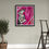 Thumbnail: Contemporary magenta pink abstract painting, bringing a sophisticated touch to beige walls.