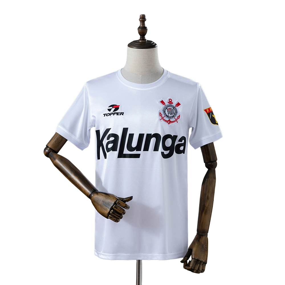 1988 Sport Club Corinthians Paulista Football Home Retro Soccer Jersey Shirt
