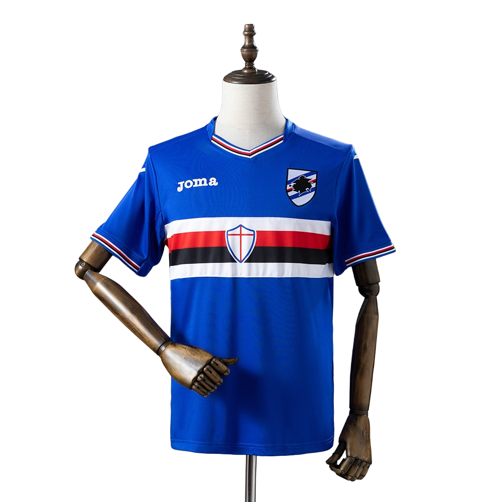 2016-17 U.C. Sampdoria Football Club Home Retro Soccer Jersey Shirt BNW