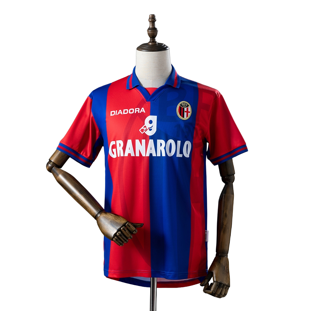 1997-98 Bologna 1909 Football Club Home Retro Soccer Jersey Shirt