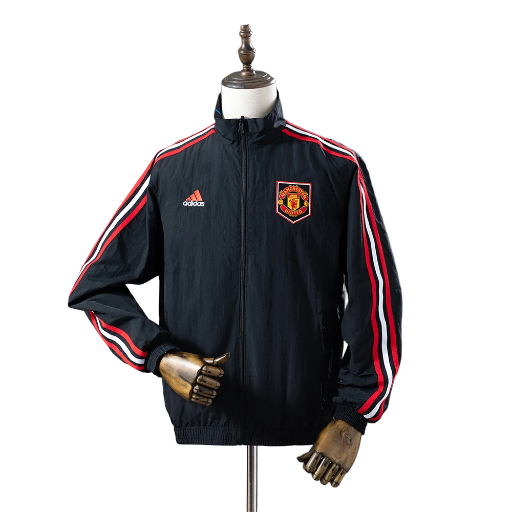 Thumbnail: 2022-23 Man-u Football Club Reversible Track Jacket Top Windbreaker Soccer BNWT