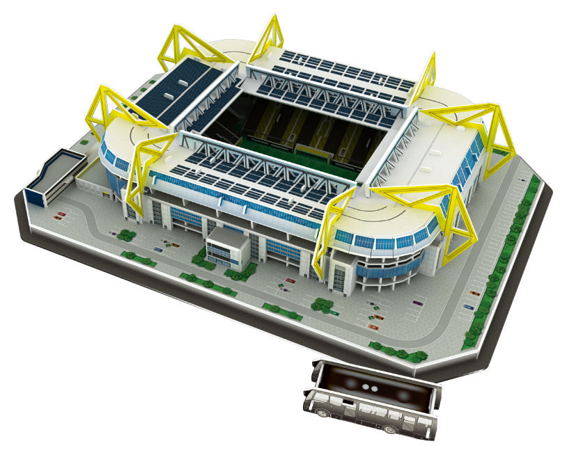 3D Football Soccer Stadium Puzzle Lego Signal Iduna Park