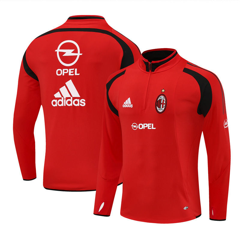 Retro AC Milan 2004/2005 Quarter-Zip Football Training Shirt