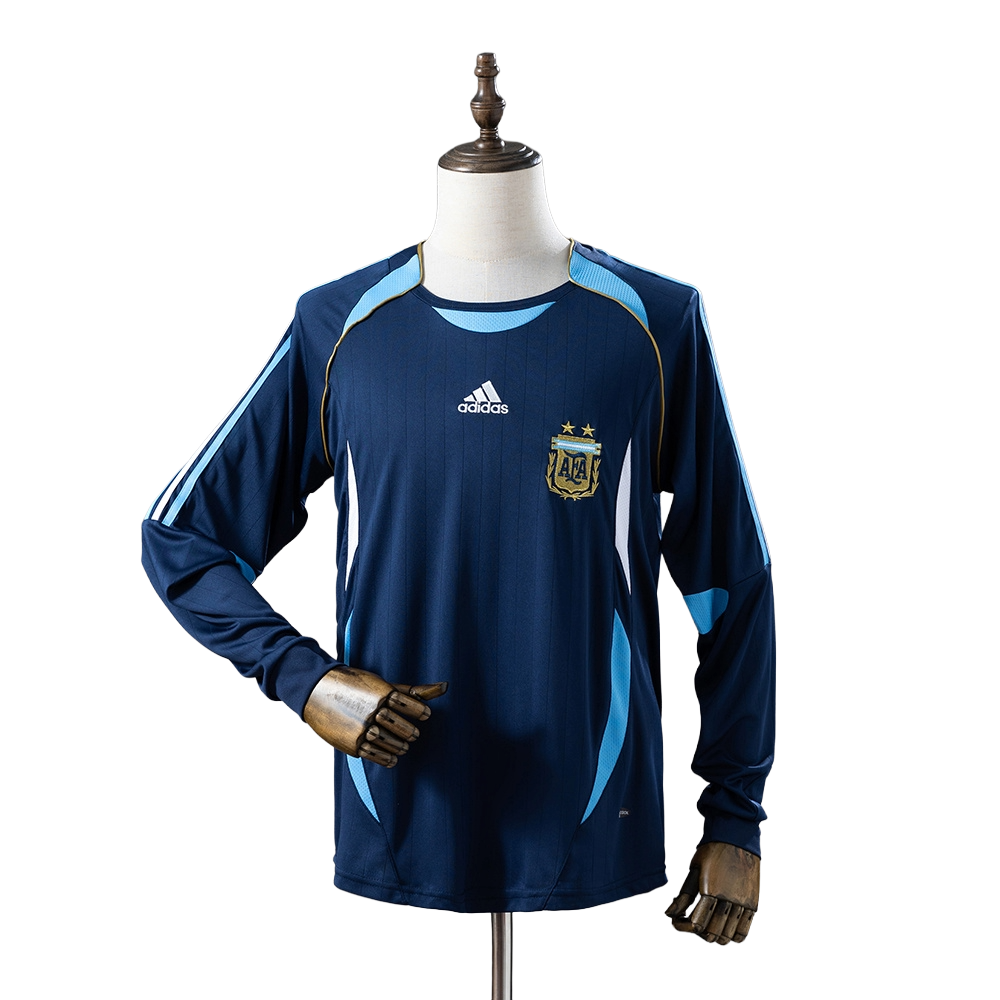 adidas Argentina 2006-2007 Away Long-Sleeve Football Shirt Soccer Jersey