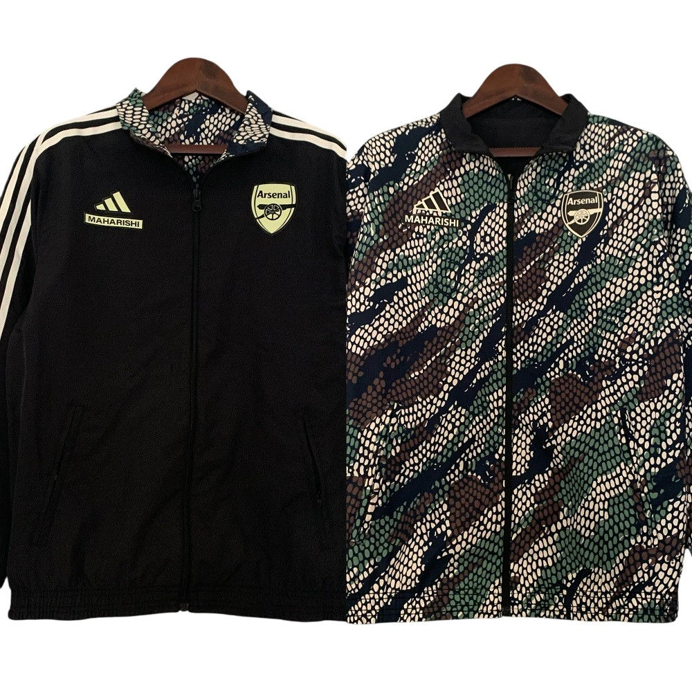 2023-24 Arsenal Football Club x Maharishi Track Jacket Reversible Full Zip BNWT