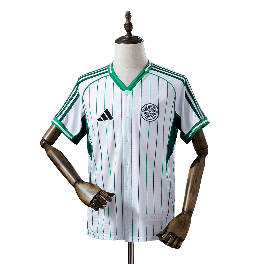 2025-26 Celtic Camiseta Baseball Special Edition Jersey BNWT