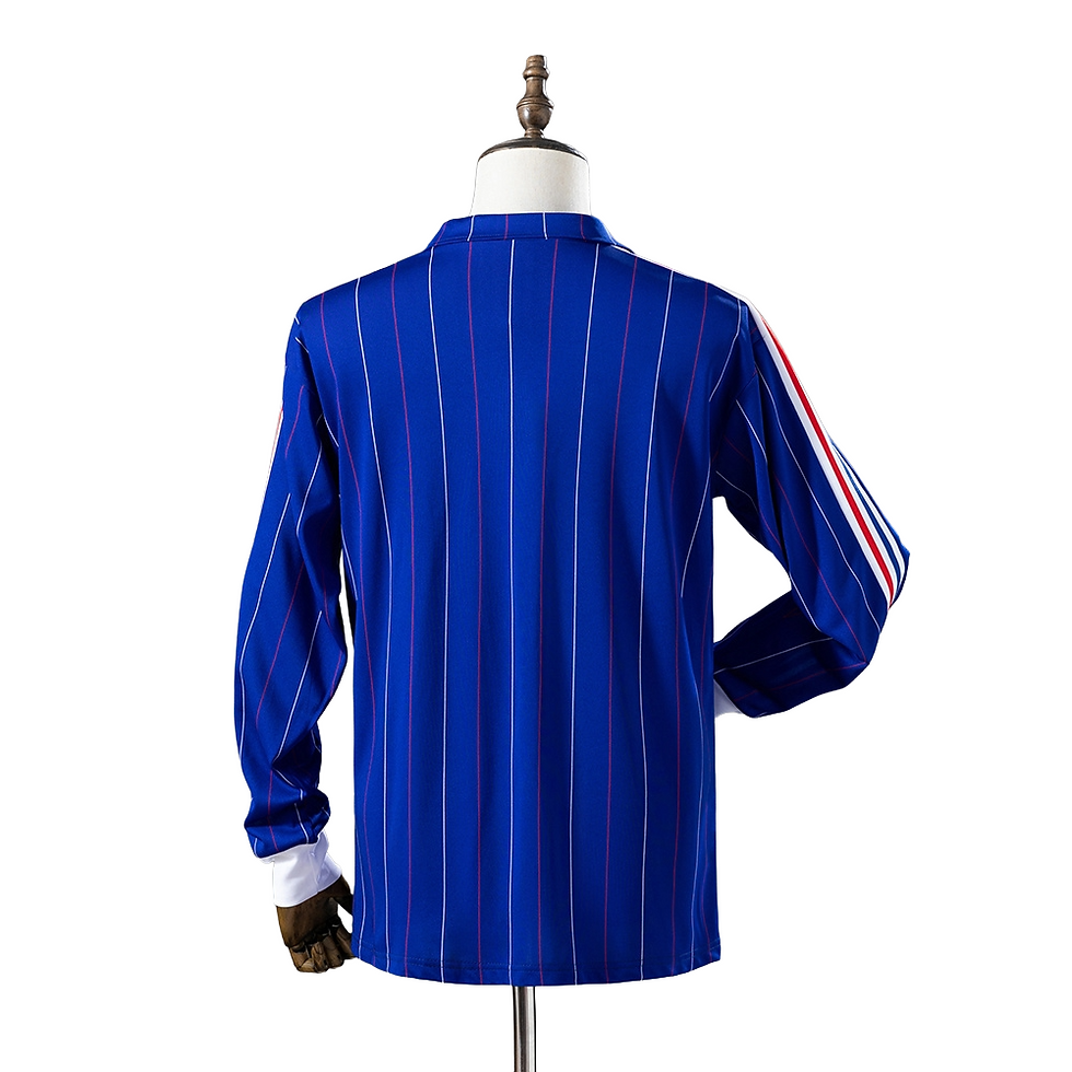 Thumbnail: 1980-82 France national football team Home L/S Retro Soccer Jersey Shirt BNWT