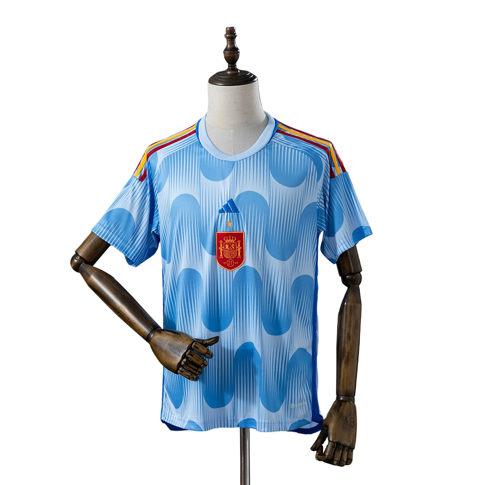 2022 Spain national football team Away Retro Soccer Jersey Shirt