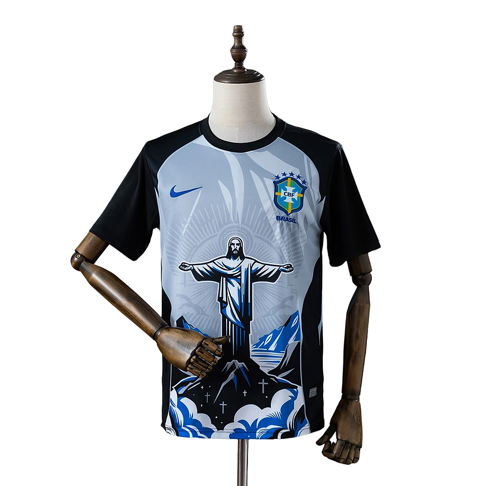 Thumbnail: 2026-27 Brazil national football team Redeemer Blue Edition Soccer Jersey