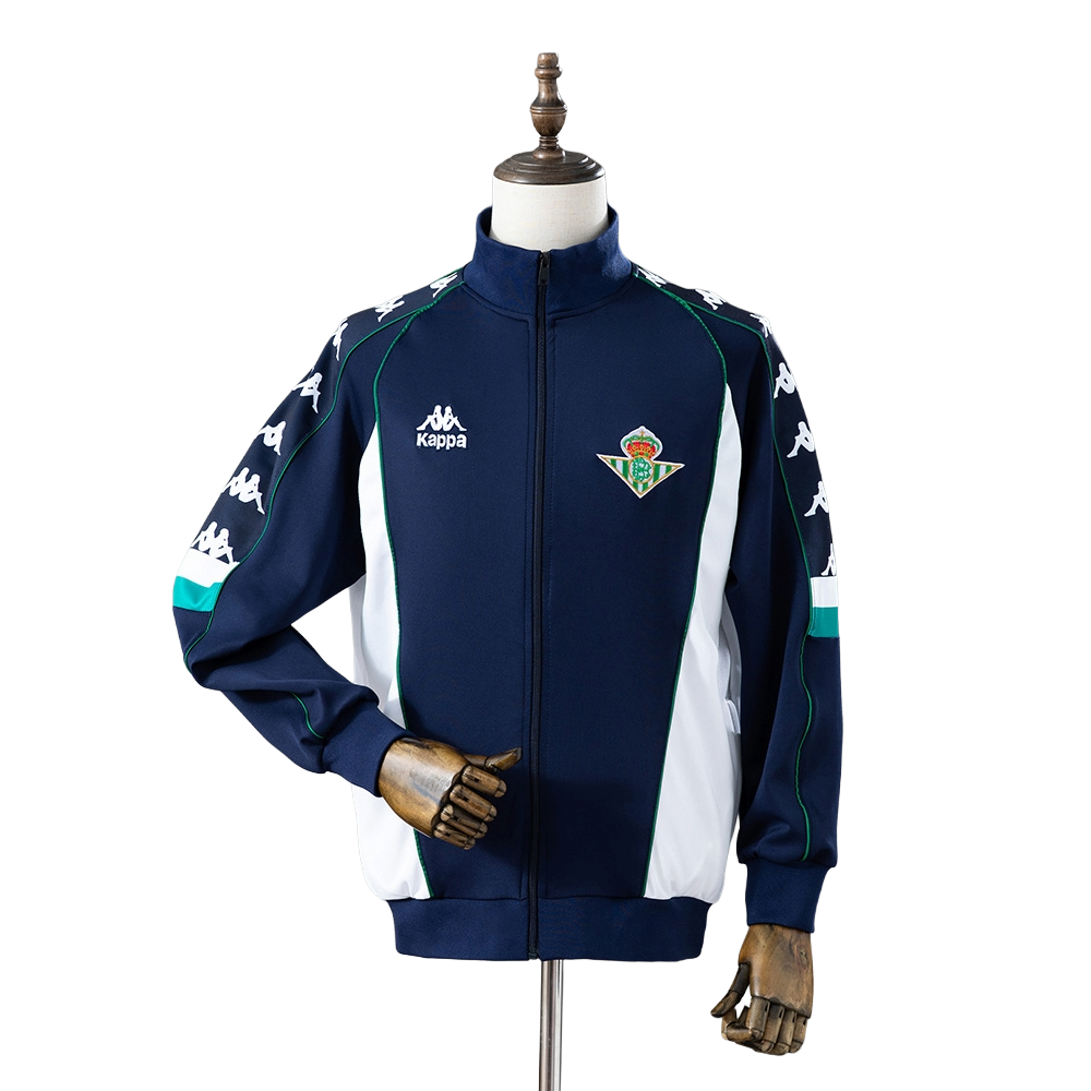 1997-98 Real Betis Balompié Football Club Soccer Track Retro Jacket BNWT