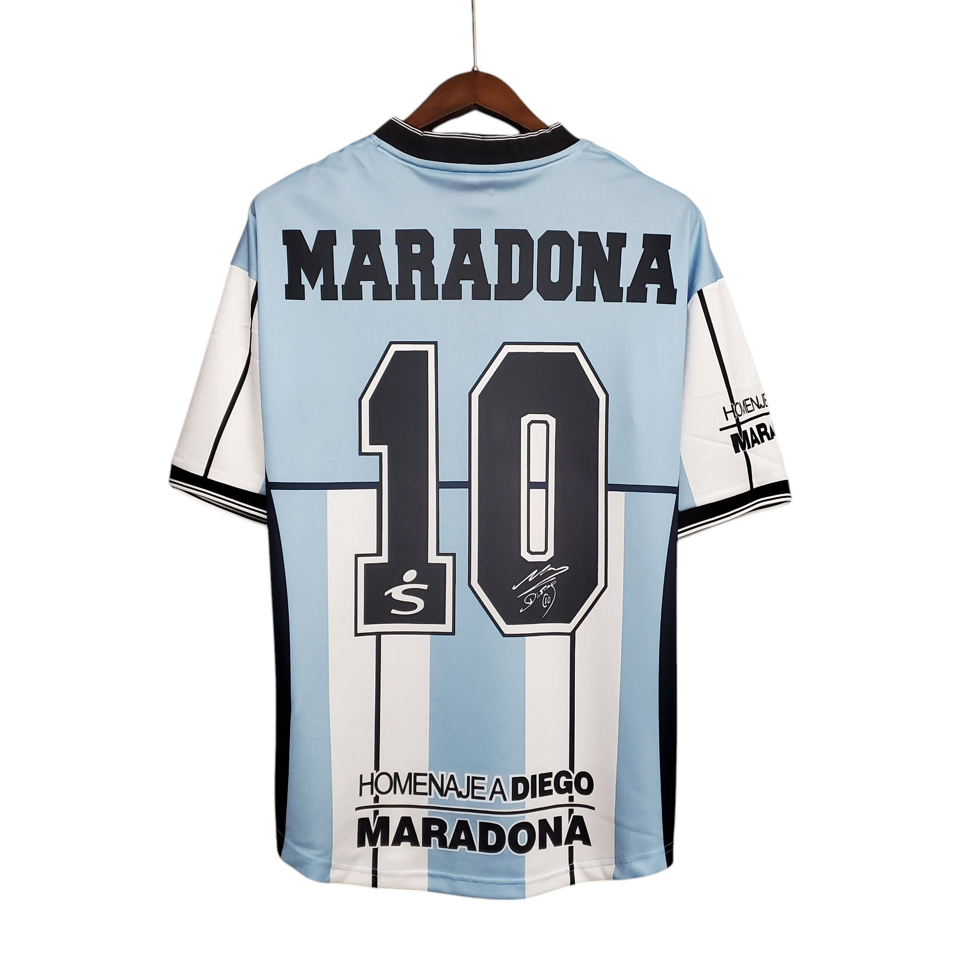2001 Diego Maradona Fila Reissue Farewell Shirt Maradona #10 Retro Classic BNWT