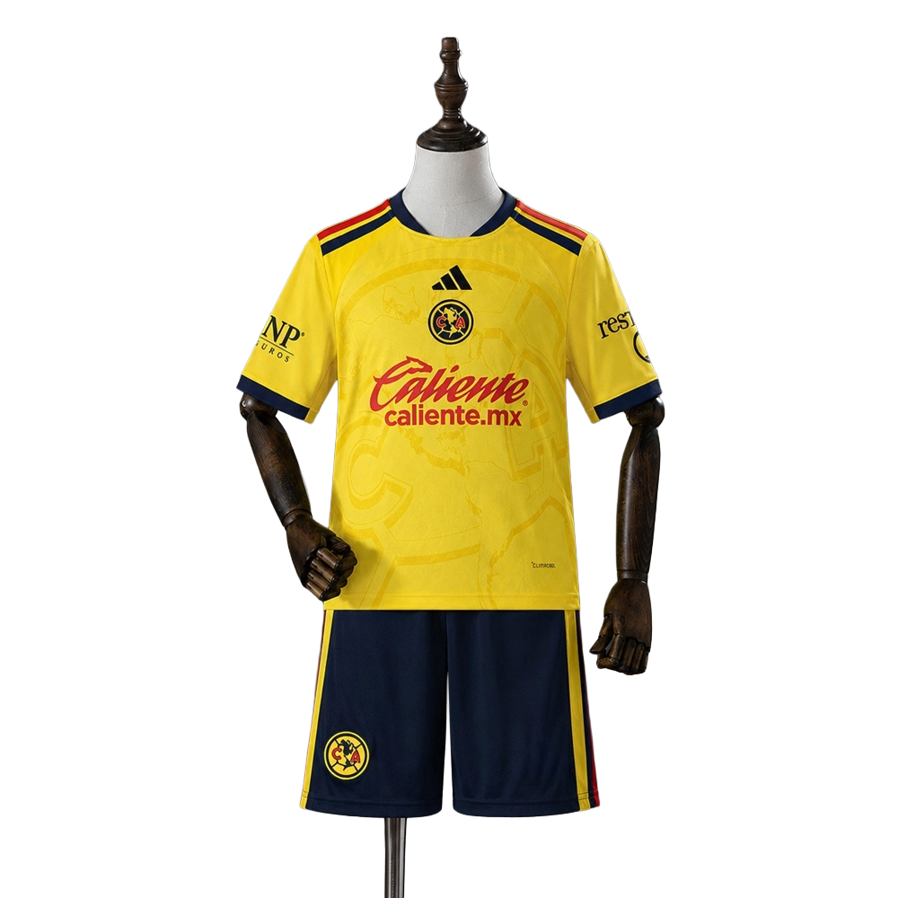 Front view of the 2026-27 Club América Football Club Home Soccer Kids Kit