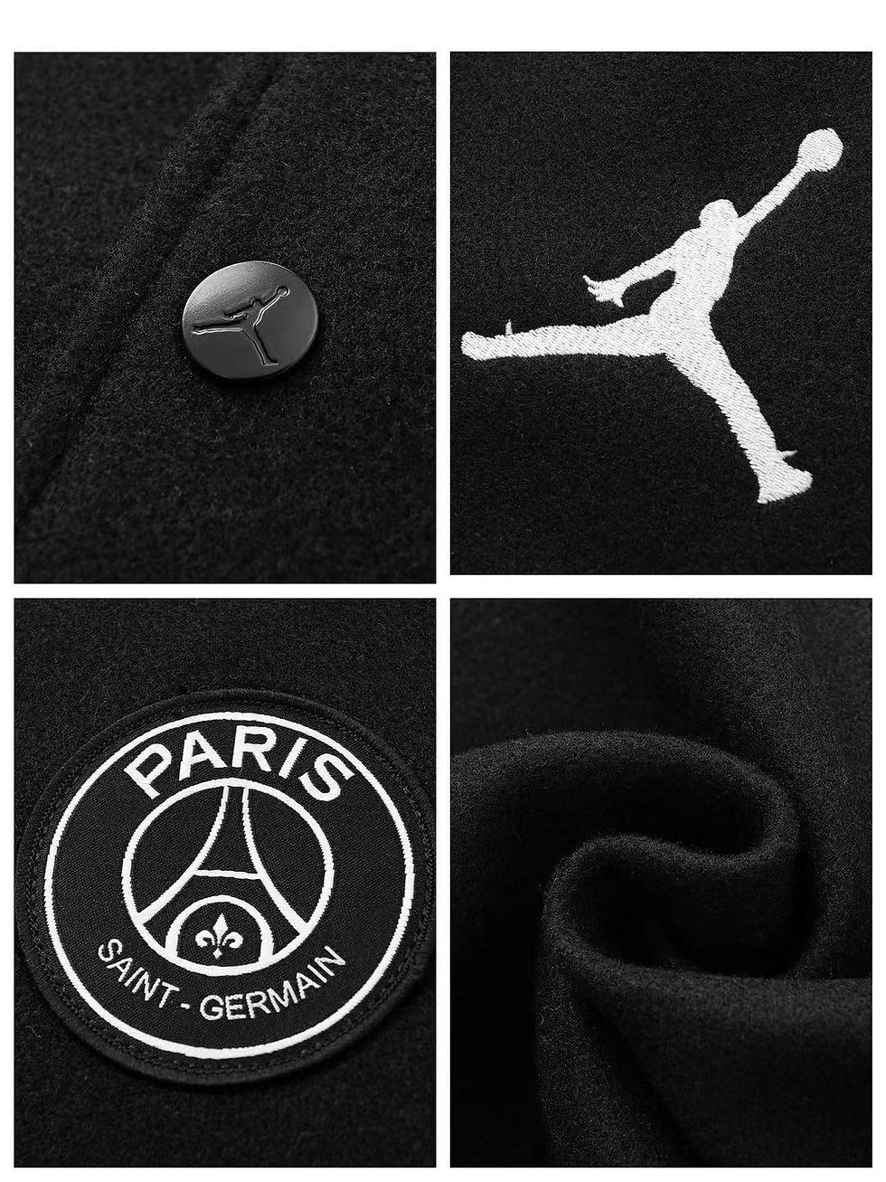 Thumbnail: PSG Football Veste JACKET AJ baseball 2022 Fußball Soccer Calcio fútbol BNWT