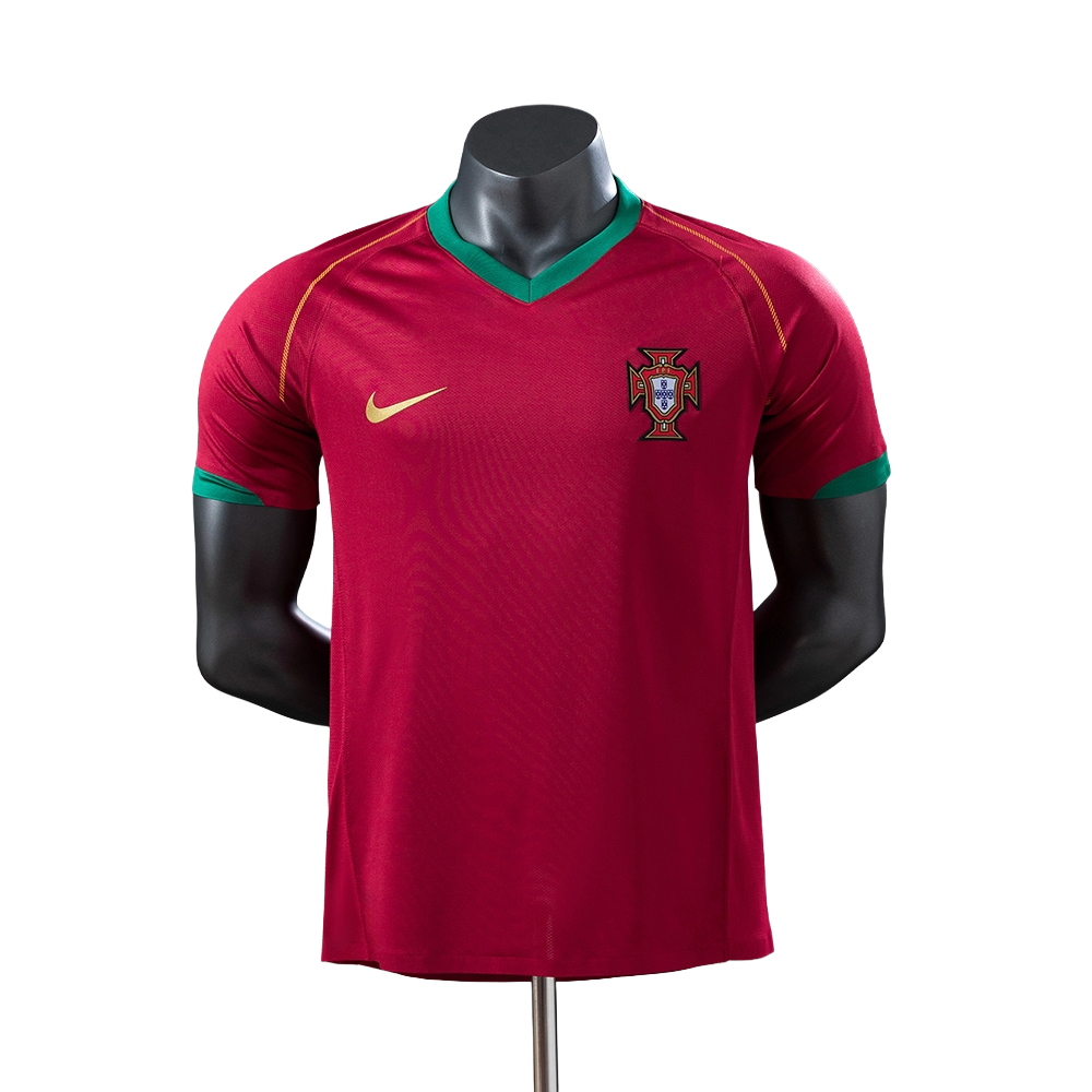 Portugal 2006 World Cup Home Football Shirt Soccer Jersey (ACTV Fit)