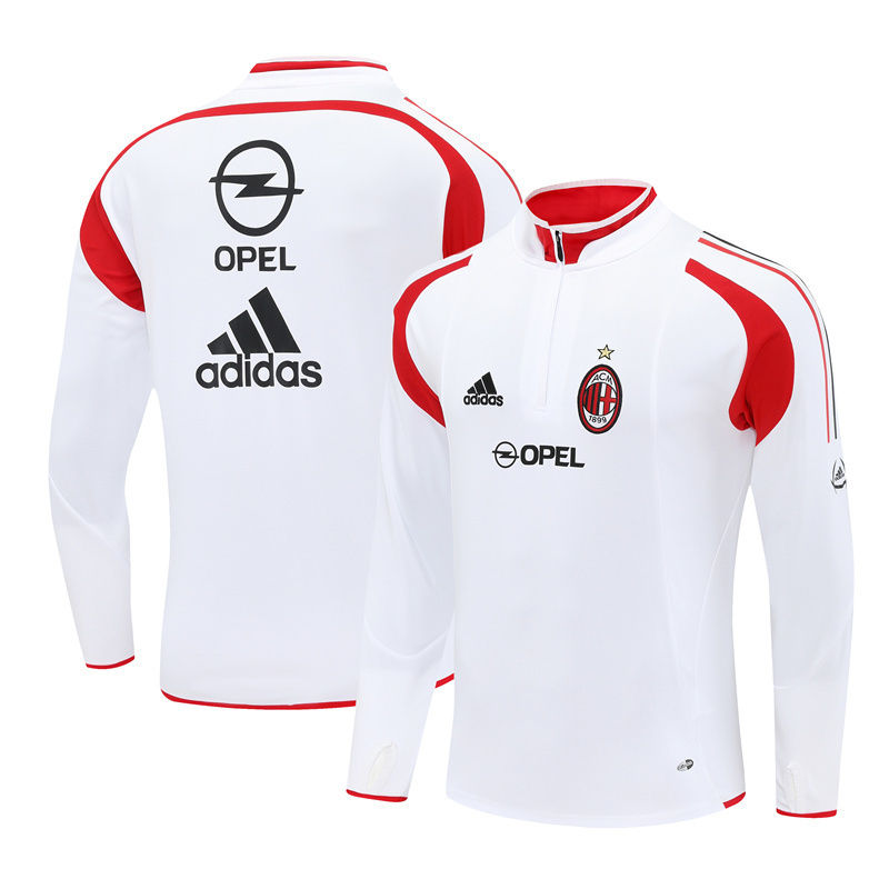 Retro AC Milan 2004/2005 Quarter-Zip Football Training Shirt
