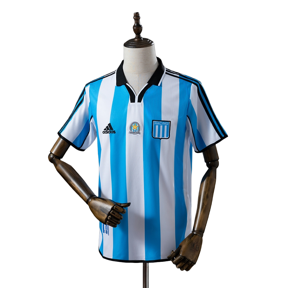 Racing Club 2001 Retro Home Football Shirt Soccer Jersey