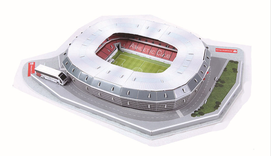 3D Football Soccer Stadium Puzzle Lego San Mamés
