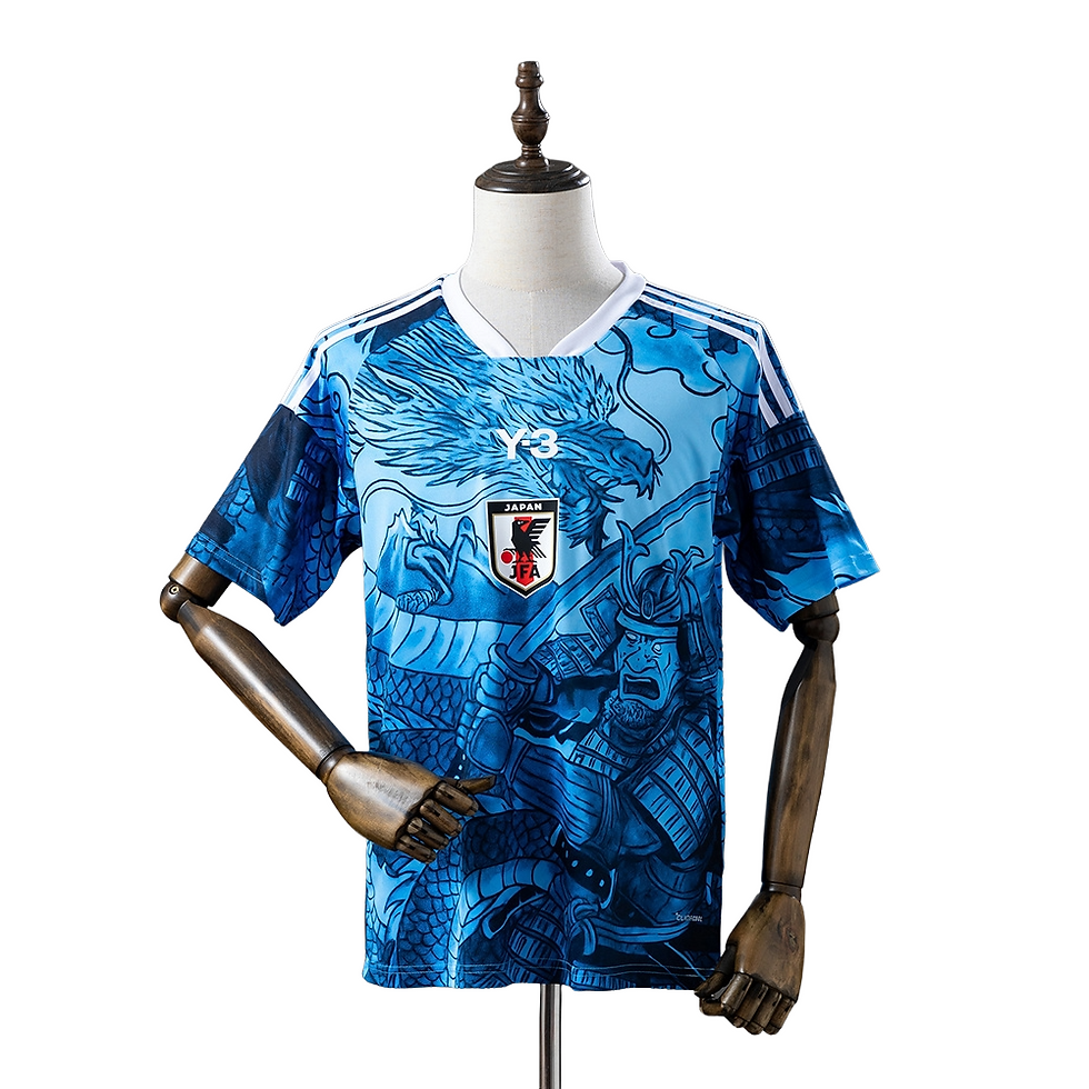 Thumbnail: Japan national football team Samurai Blue Dragon Kit Soccer Jersey Shirt