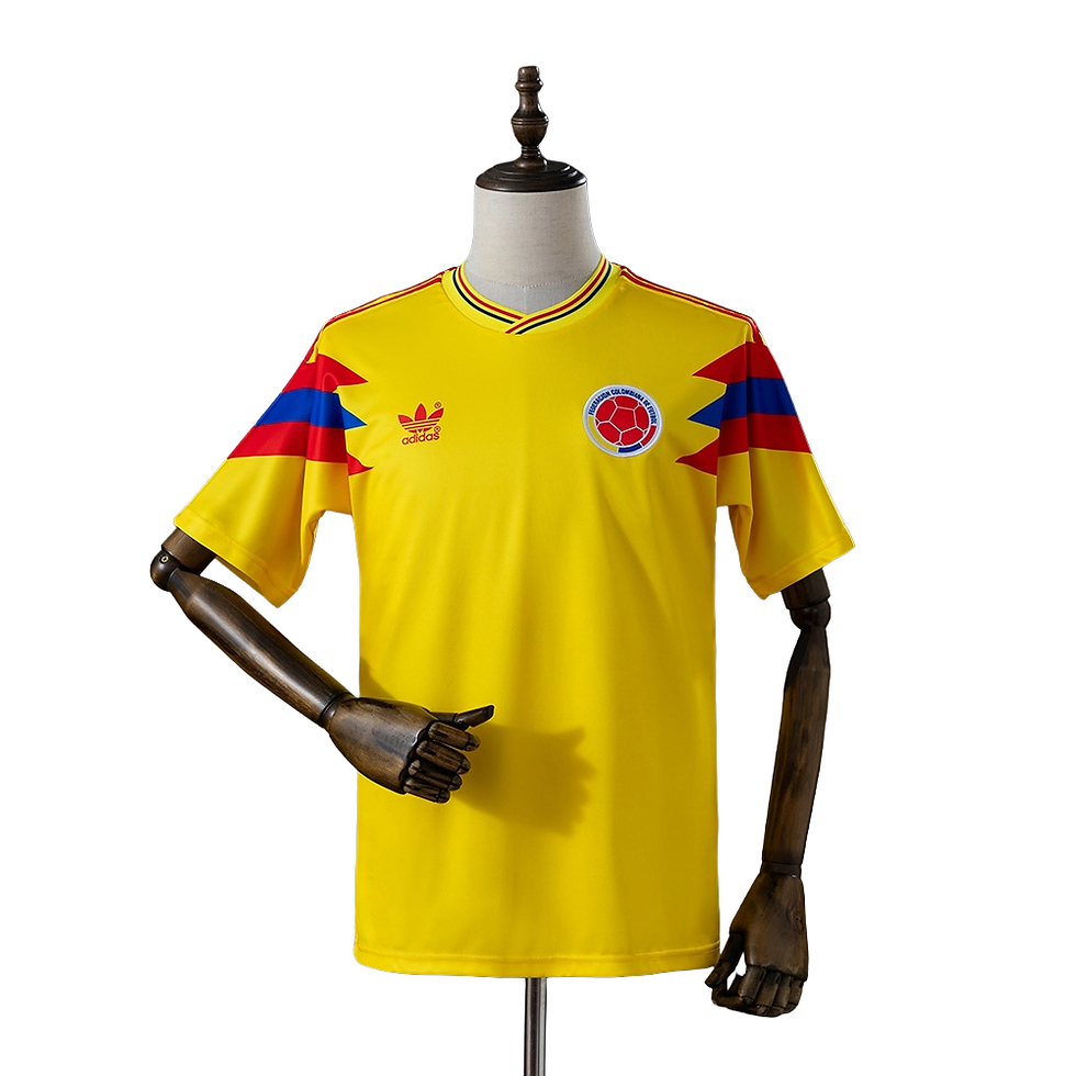 Thumbnail: 1990 Colombia national football team Home Retro Vintage Soccer Jersey Shirt