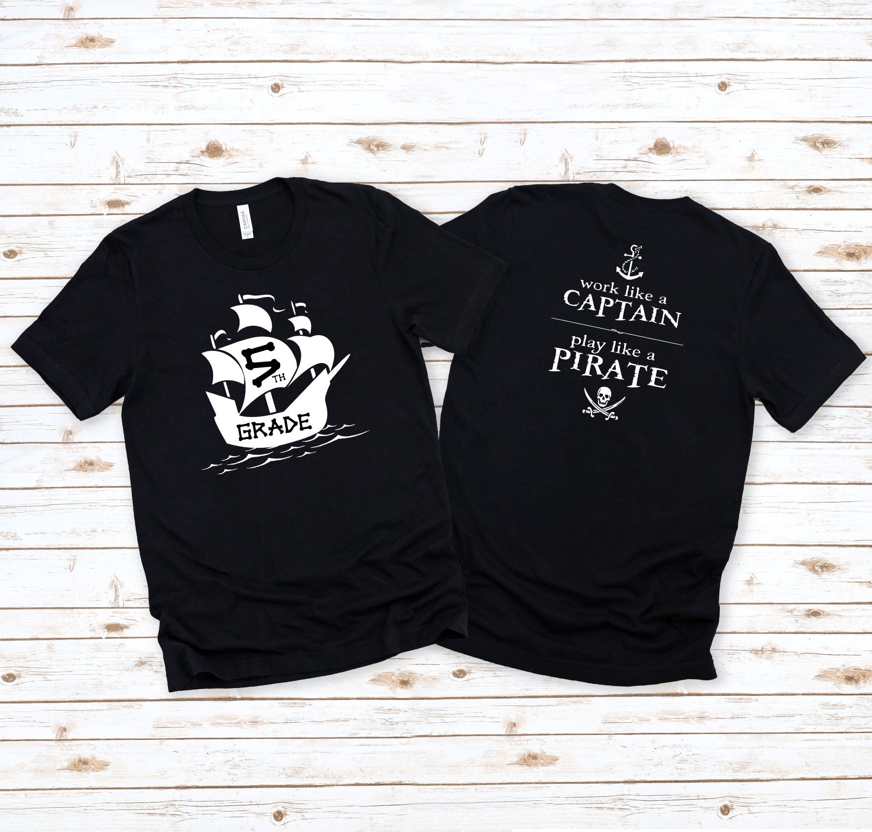 Teacher Shirt - Work like a Captain