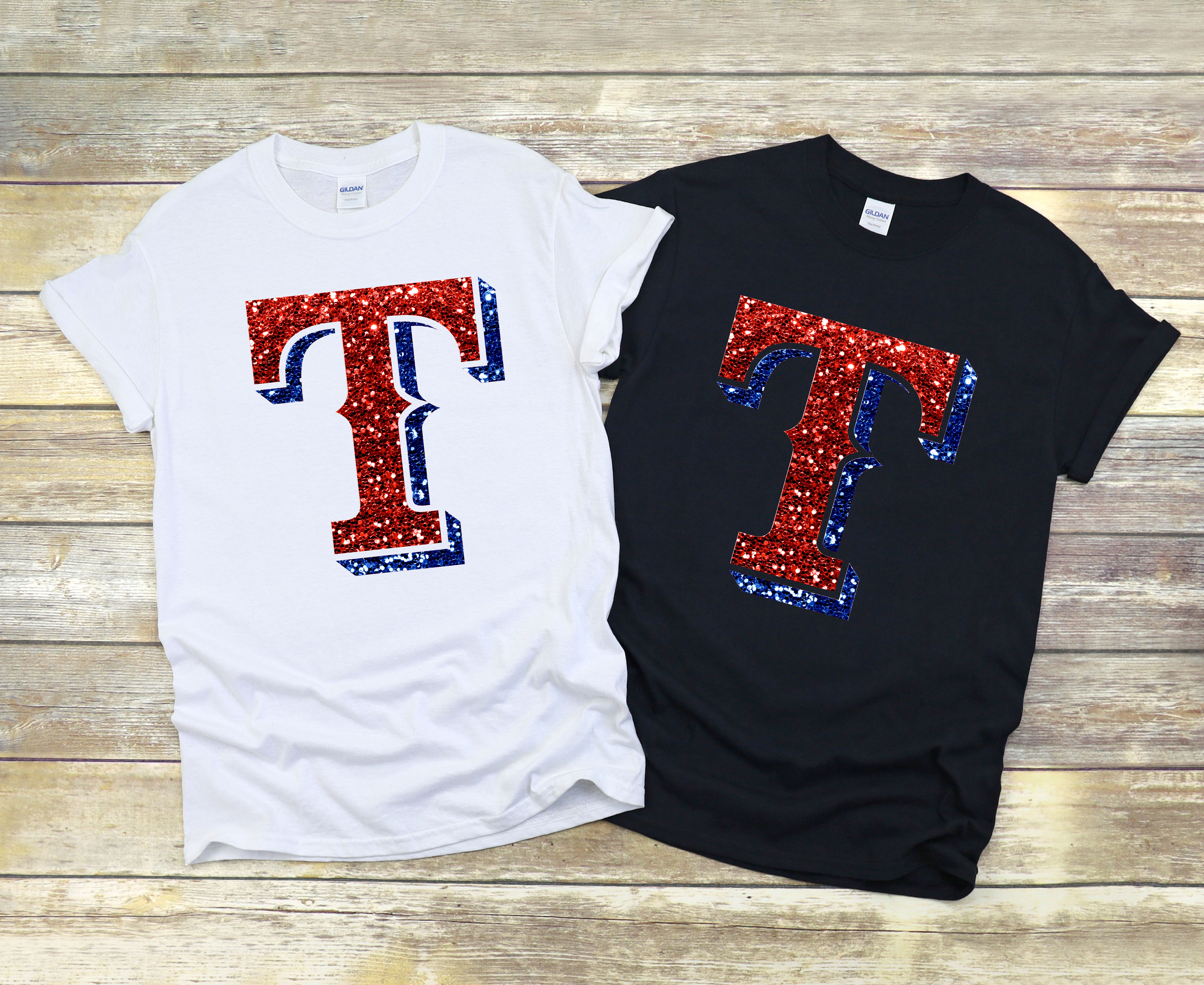 Texas Rangers - Faux Sequin T