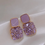 Thumbnail: French Luxury Purple Square Drop Earrings