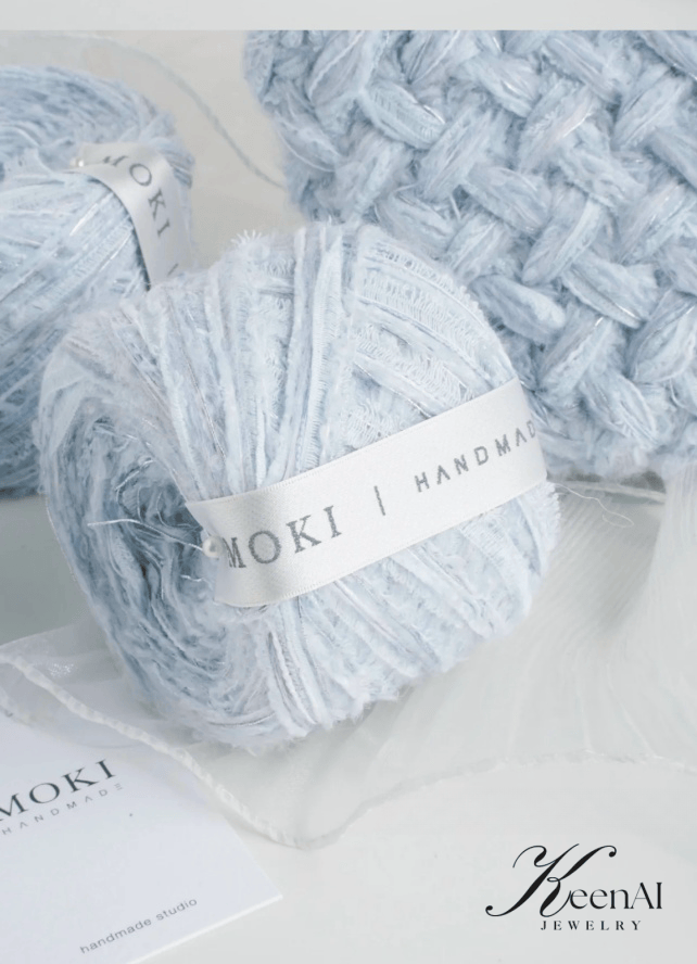 Thumbnail: Premium Hand-Mixed Yarn No.1 for Crochet & Knitting - Cotton & Polyester Blend