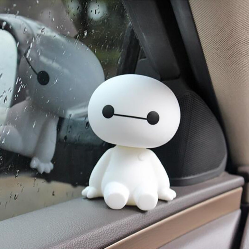 Thumbnail: Car Ornaments Bobblehead Baymax Doll Toy  Auto Interior Dashboard Decoration