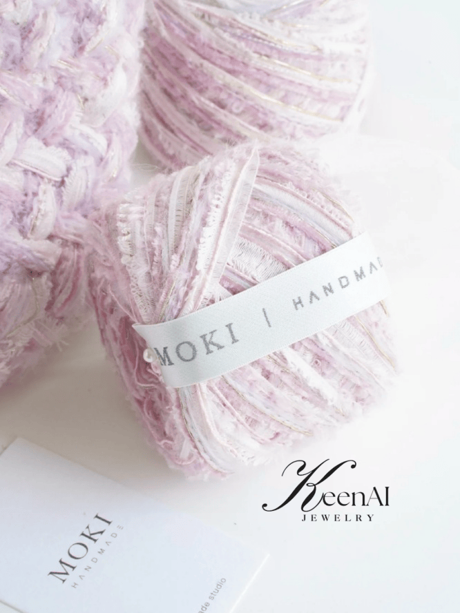Thumbnail: Premium Hand-Mixed Yarn Pink for Crochet & Knitting - Cotton & Polyester Blend