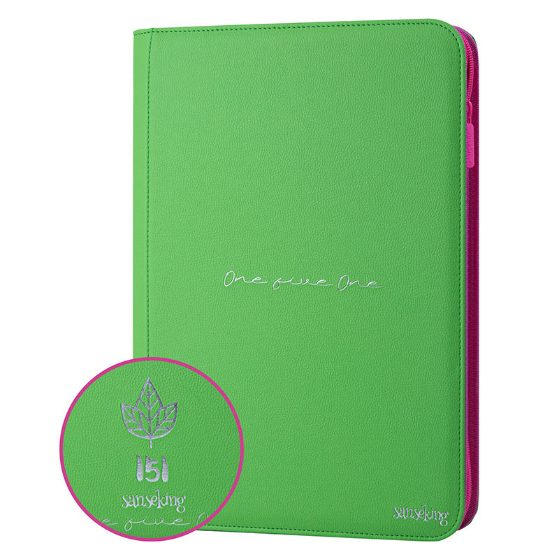 Thumbnail: Sanseking Premium 360 Pockets 151 PU Leather Zipper Card Binder for TCG