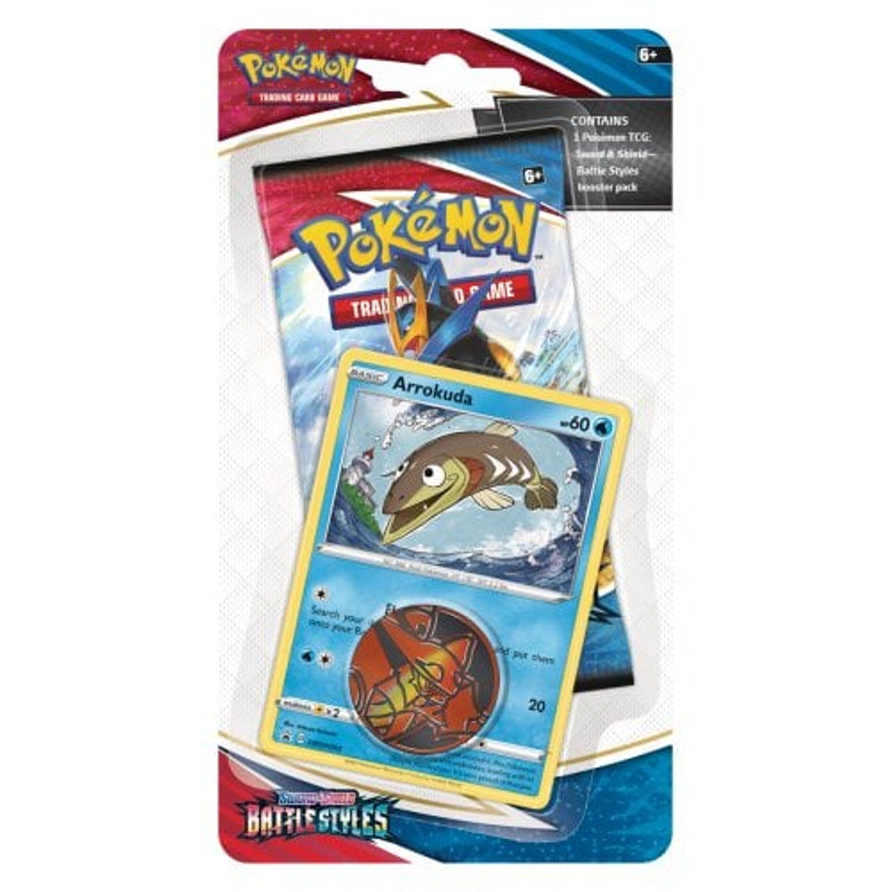 Pokemon SWSH Battle Styles 1 Pack Checklane Blister Arrokuda