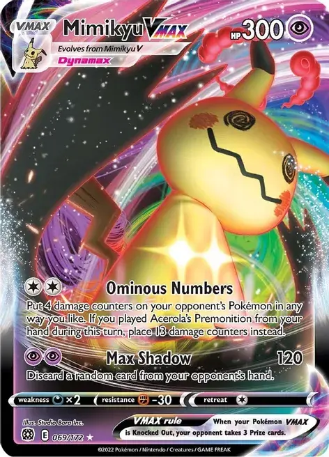 Mimikyu VMAX - SWSH09: Brilliant Stars 069/172