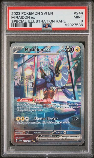 Miraidon ex Scarlet & Violet Base Set 244/198 PSA 9